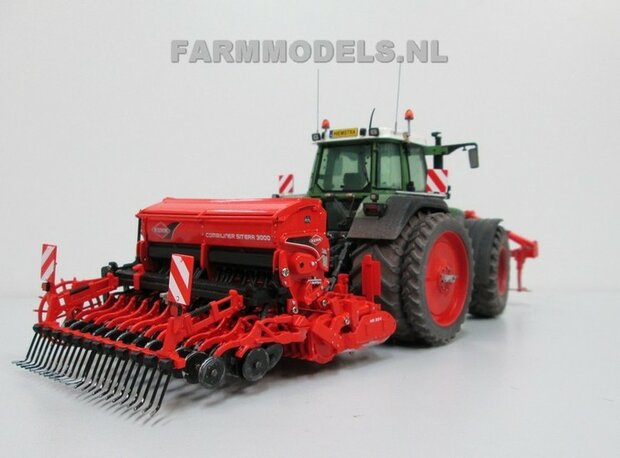 190. 2x Kuhn zaaimachines voor Loonbedrijf Hiemstra, met Fendt 828 en Fendt 824