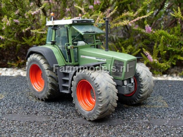 165. oude Fendt 800 serie van Agri Service Selten, afgesleten banden en open voorruit