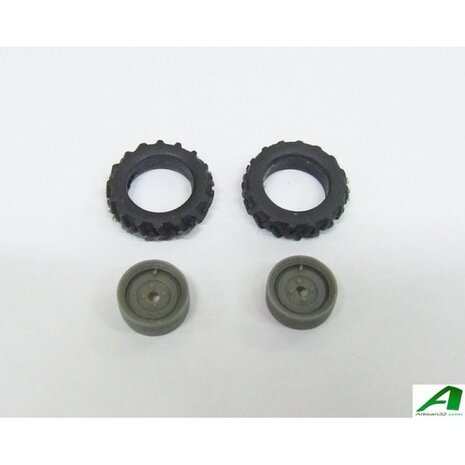 &Oslash; 21.4 mm: 2x Tast- / Loopwielen/ kleine voorbandjes  03    1:32     04228