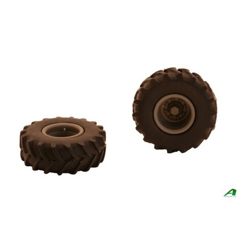 &Oslash; 37.9 mm: 2x Band met trekprofiel voor trekker of vrachtwagen Agrarisch 01   1:32   04206             