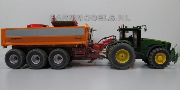 332.Loonbedrijf Hoekstra aardappels rooien met Dewulf &amp; John Deere