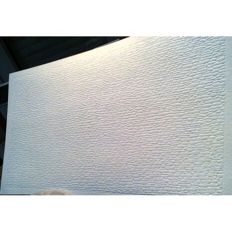  1x Muur/ Steen PLATE Paper white 15x30 cm LAST ONE 05724