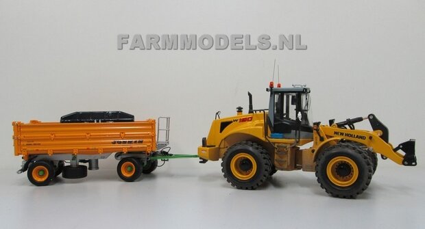 920. New Holland shovel, nu ook met aangepaste dubbele ondertrekhaak