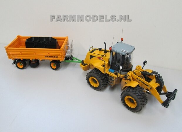 920. New Holland shovel, nu ook met aangepaste dubbele ondertrekhaak