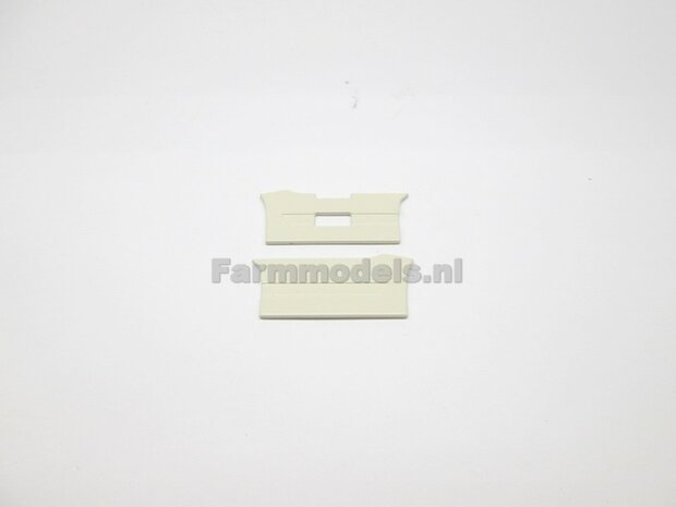 2x Sideskirt set CREMEWIT voor Volvo FH16 6x4, kleur MM1811-01, 1:32 