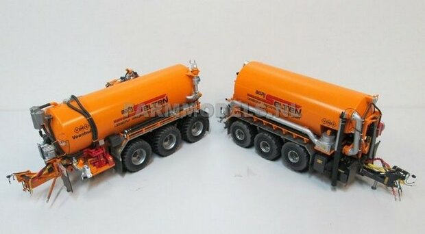 2x VMR Veenhuis 14mm hoog -VMR logo/ Veenhuis onder elkaar- zwart op Transparant Pr&eacute;-Cut Decals 1:32 Farmmodels.nl