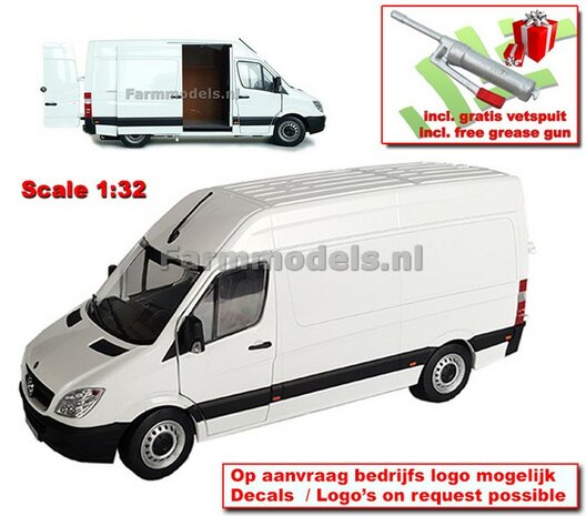 WIT-Mercedes-Benz-Sprinter-1:32-Die-Cast-model-Marge-Models-MM1905-01 (free gift, vetspuit)   LAST ONES/OP=OP