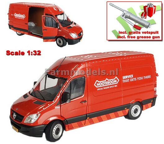 Nooteboom rood Ed. Mercedes-Benz Sprinter + FREE GIFT 1:32  MM1905-04-01 