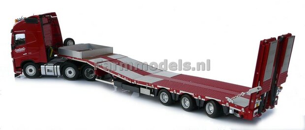 RED + WOOD Nooteboom semi lowloader 1:32 Marge Models MM1812-01