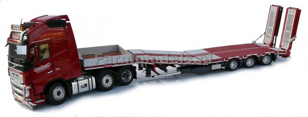 RED + WOOD Nooteboom semi lowloader 1:32 Marge Models MM1812-01