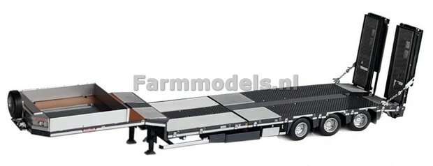 ANTRACIET + METAL GRID Nooteboom semi lowloader 1:32 Marge Models MM1813-02 