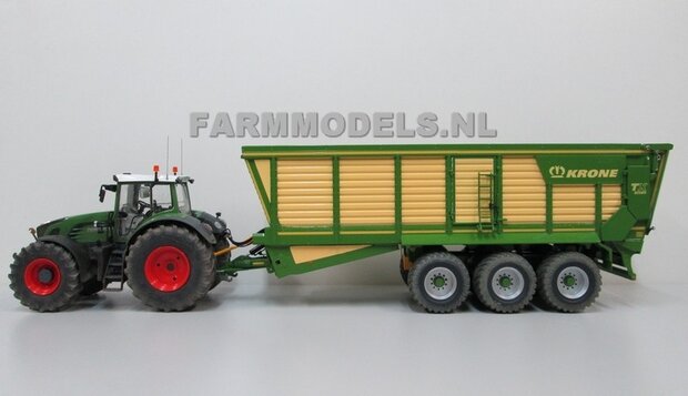 643. Krone TX 560D 3 asser op Vredestein 800/45 R30.5 banden met Farmmodels 3 asser onderstel