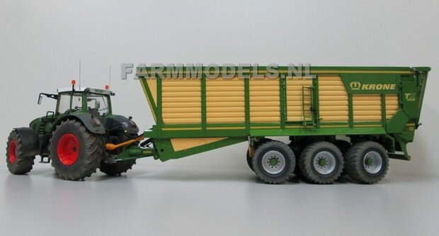 631. Krone TX 560D 3 asser op Vredestein 800/45 R30.5 banden met Farmmodels 3 asser onderstel