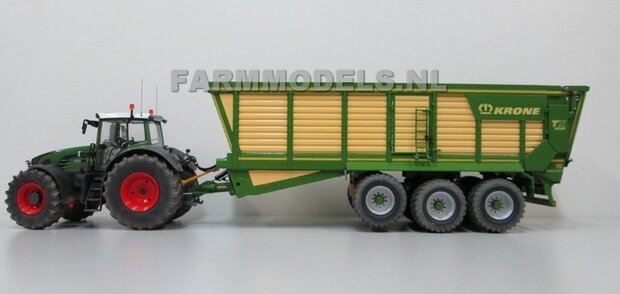 631. Krone TX 560D 3 asser op Vredestein 800/45 R30.5 banden met Farmmodels 3 asser onderstel