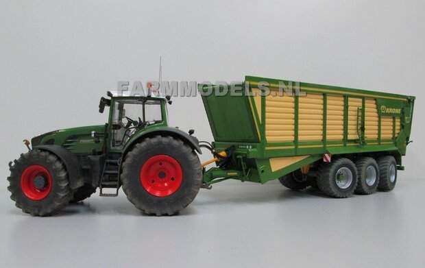 631. Krone TX 560D 3 asser op Vredestein 800/45 R30.5 banden met Farmmodels 3 asser onderstel