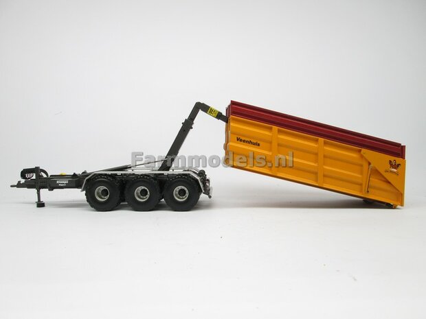 Krampe Haakarm carrier THL 30 L met afzetcontainer Big Body 750 1:32 Wiking WK77826