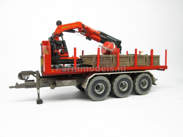 Krampe Haakarm carrier THL 30 L met afzetcontainer Big Body 750 1:32 Wiking WK77826