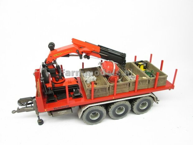 Krampe Haakarm carrier THL 30 L met afzetcontainer Big Body 750 1:32 Wiking WK77826