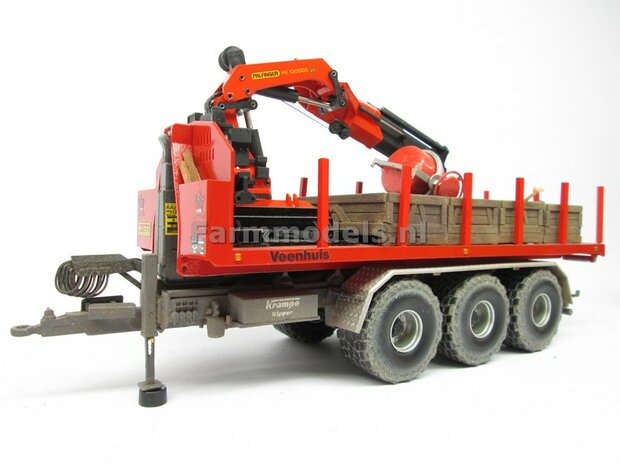 Krampe Haakarm carrier THL 30 L met afzetcontainer Big Body 750 1:32 Wiking WK77826