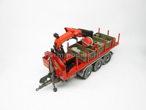 Krampe Haakarm carrier THL 30 L met afzetcontainer Big Body 750 1:32 Wiking WK77826