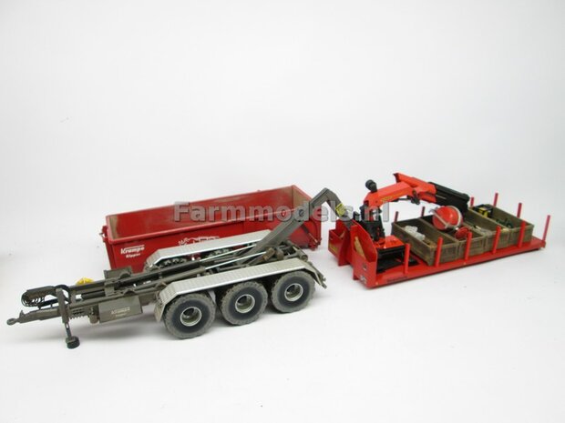 Krampe Haakarm carrier THL 30 L met afzetcontainer Big Body 750 1:32 Wiking WK77826