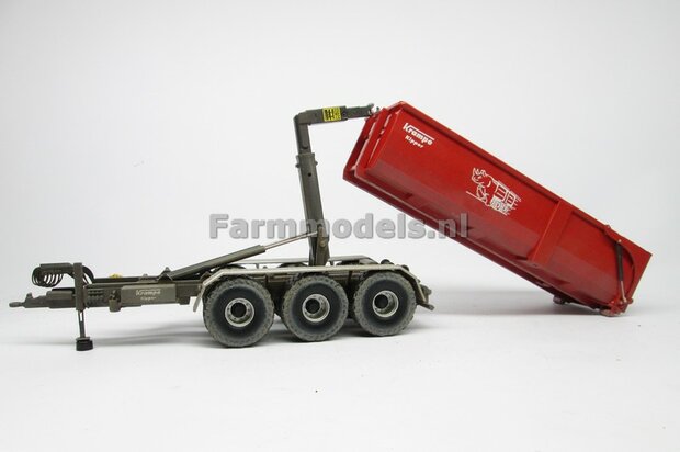 Krampe Haakarm carrier THL 30 L met afzetcontainer Big Body 750 1:32 Wiking WK77826