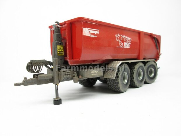 Krampe Haakarm carrier THL 30 L met afzetcontainer Big Body 750 1:32 Wiking WK77826