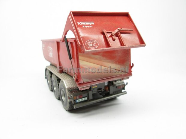 Krampe Haakarm carrier THL 30 L met afzetcontainer Big Body 750 1:32 Wiking WK77826