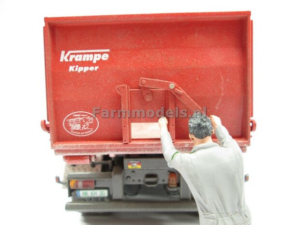 Krampe Haakarm carrier THL 30 L met afzetcontainer Big Body 750 1:32 Wiking WK77826