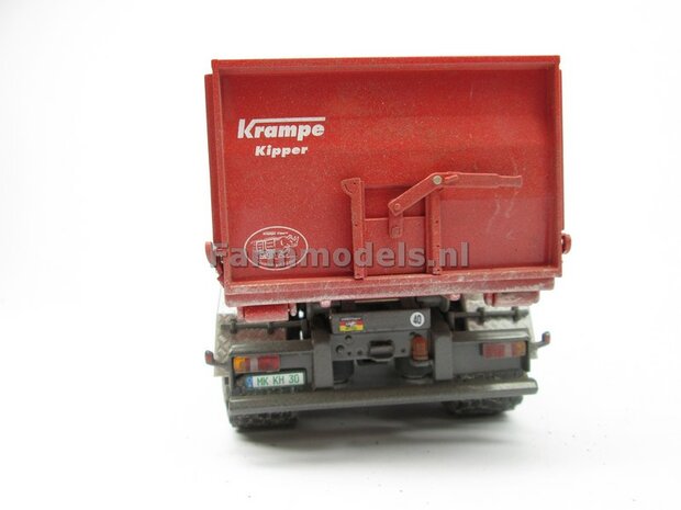 Krampe Haakarm carrier THL 30 L met afzetcontainer Big Body 750 1:32 Wiking WK77826