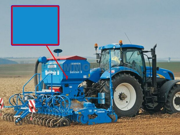 Lemken BLAUW Spuitbus / Spray paint - Farmmodels series = Industrie lak, 400ml. ook voor schaal 1:1 zeer geschikt!!