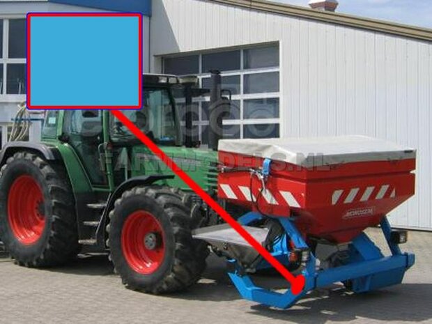 Monosem BLAUW Spuitbus / Spray paint - Farmmodels series = Industrie lak, 400ml. ook voor schaal 1:1 zeer geschikt!!