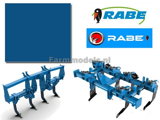 Rabe blauw - Farmmodels series Spuitbus / Spraypaint - Farmmodels series = Industrie lak, 400ml. ook voor schaal 1:1 zeer geschikt