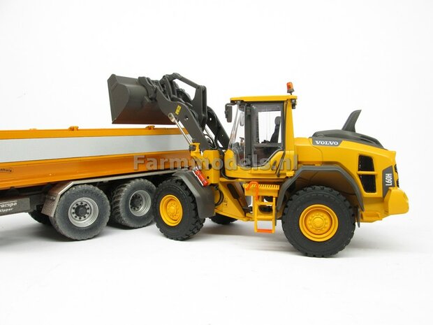 Volvo L60H Shovel 2023, Michelin banden+ Volvo VAB-STD snelwissel + bak 1:32 AT3200120  NB2B  LAST ONE/OP=OP