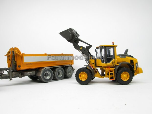 Volvo L60H Shovel 2023, Michelin banden+ Volvo VAB-STD snelwissel + bak 1:32 AT3200120  NB2B  LAST ONE/OP=OP