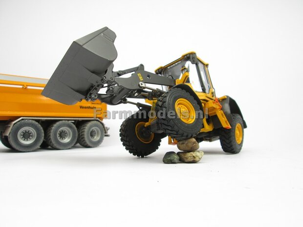 Volvo L60H Shovel 2023, Michelin banden+ Volvo VAB-STD snelwissel + bak 1:32 AT3200120  NB2B  LAST ONE/OP=OP