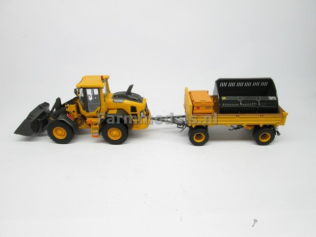 Volvo L60H Shovel 2023, Michelin banden+ Volvo VAB-STD snelwissel + bak 1:32 AT3200120  NB2B  LAST ONE/OP=OP