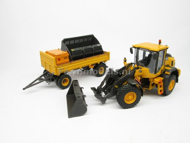 Volvo L60H Shovel 2023, Michelin banden+ Volvo VAB-STD snelwissel + bak 1:32 AT3200120  NB2B  LAST ONE/OP=OP
