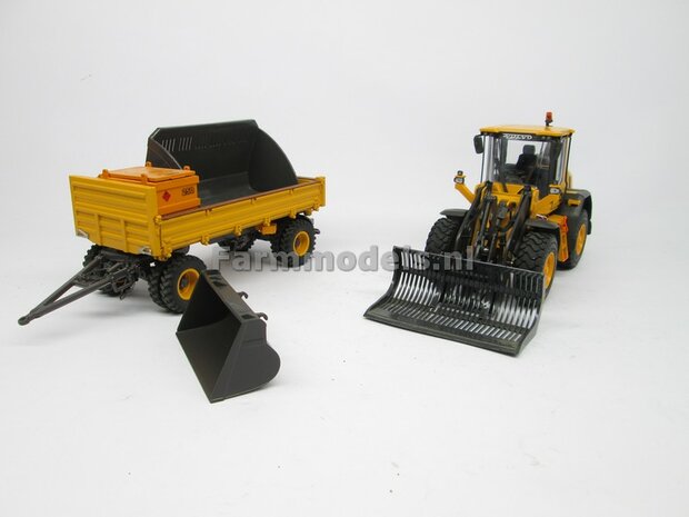 Volvo L60H Shovel 2023, Michelin banden+ Volvo VAB-STD snelwissel + bak 1:32 AT3200120  NB2B  LAST ONE/OP=OP