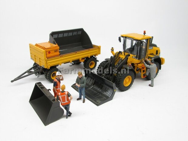 Volvo L60H Shovel 2023, Michelin banden+ Volvo VAB-STD snelwissel + bak 1:32 AT3200120  NB2B  LAST ONE/OP=OP