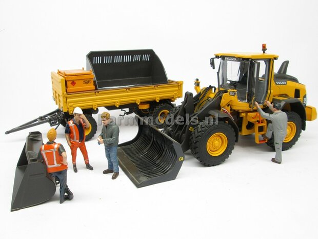 Volvo L60H Shovel 2023, Michelin banden+ Volvo VAB-STD snelwissel + bak 1:32 AT3200120  NB2B  LAST ONE/OP=OP