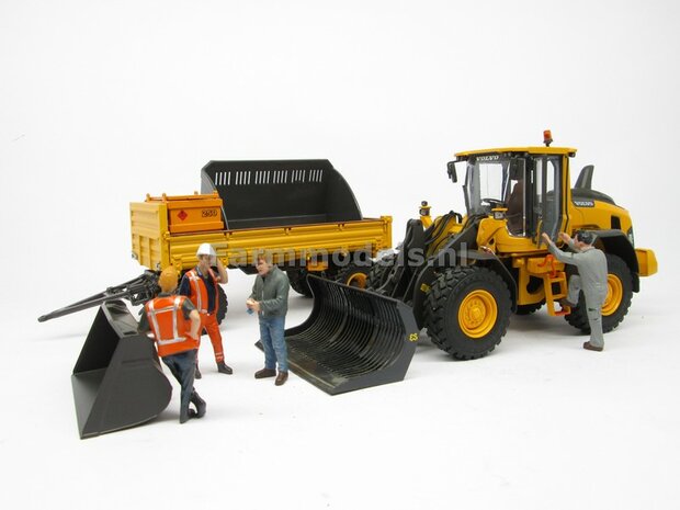 Volvo L60H Shovel 2023, Michelin banden+ Volvo VAB-STD snelwissel + bak 1:32 AT3200120  NB2B  LAST ONE/OP=OP