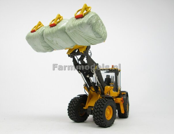 &Oslash; 47 mm: 2x Brede Shovel banden geschikt voor velgen Volvo L serie agri Collectables/ Farmmodels 1:32   