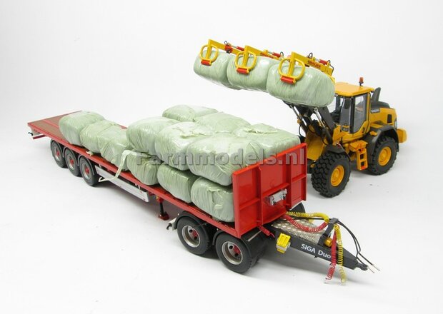 2x Brede Shovel banden,  &Oslash; 47 mm geschikt voor velgen Volvo L serie agri Collectables/ Farmmodels 1:32   