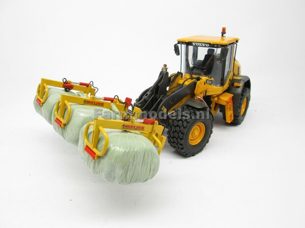 BOUWKIT: MEIJER balenklem Jumbo CKM 3 BOUWKIT voor o.a. snelwissel koppeling 510005 t/m 510095 &amp; Volvo VAB-STD van AT &amp; Claas Torion/ Liebherr L 556 van Wiking modellen 1:32 (HTD)