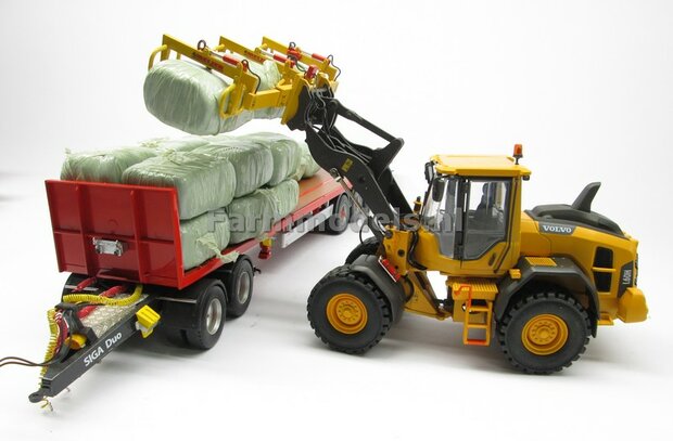 BOUWKIT: MEIJER balenklem Jumbo CKM 3 BOUWKIT voor o.a. snelwissel koppeling 510005 t/m 510095 &amp; Volvo VAB-STD van AT &amp; Claas Torion/ Liebherr L 556 van Wiking modellen 1:32 (HTD)