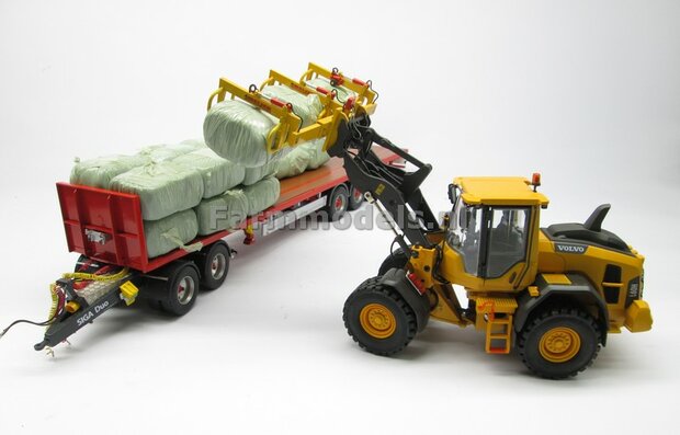 BOUWKIT: MEIJER balenklem Jumbo CKM 3 BOUWKIT voor o.a. snelwissel koppeling 510005 t/m 510095 &amp; Volvo VAB-STD van AT &amp; Claas Torion/ Liebherr L 556 van Wiking modellen 1:32 (HTD)