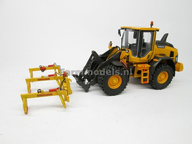 BOUWKIT: MEIJER balenklem Jumbo CKM 3 BOUWKIT voor o.a. snelwissel koppeling 510005 t/m 510095 &amp; Volvo VAB-STD van AT &amp; Claas Torion/ Liebherr L 556 van Wiking modellen 1:32 (HTD)