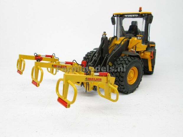 BOUWKIT: MEIJER balenklem Jumbo CKM 3 BOUWKIT voor o.a. snelwissel koppeling 510005 t/m 510095 &amp; Volvo VAB-STD van AT &amp; Claas Torion/ Liebherr L 556 van Wiking modellen 1:32 (HTD)