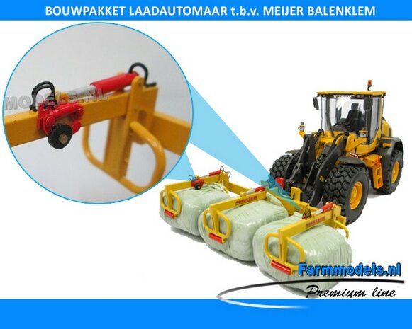 2x Laadautomaat uitbreidingsetje BOUWKIT t.b.v. MEIJER balenklem Jumbo CKM 3, 1:32 (HTD)